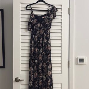Gorgeous Black Floral Dress by Re:Named